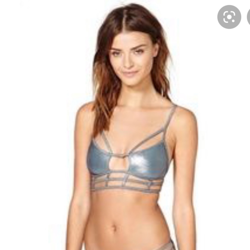 ONE TEASPOON BIKINI METALLIC TOP (S)